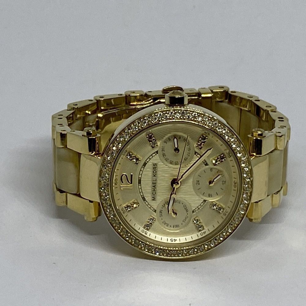 Michael Kors Parker MK5842 Women's Gold Stainless Steel Analog Dial Watch EY651 - Picture 7 of 12